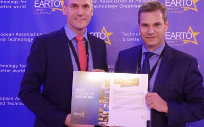 2. Platz beim EARTO Innovation Award 2017 in Brüssel für LCM und Smartbow